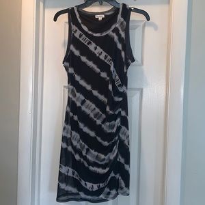 LOVE Fire jersey mesh dress